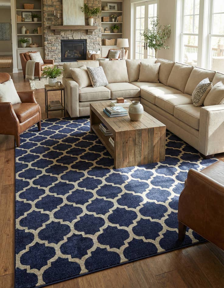 Detail image of 10' x 14' Lattice Rug