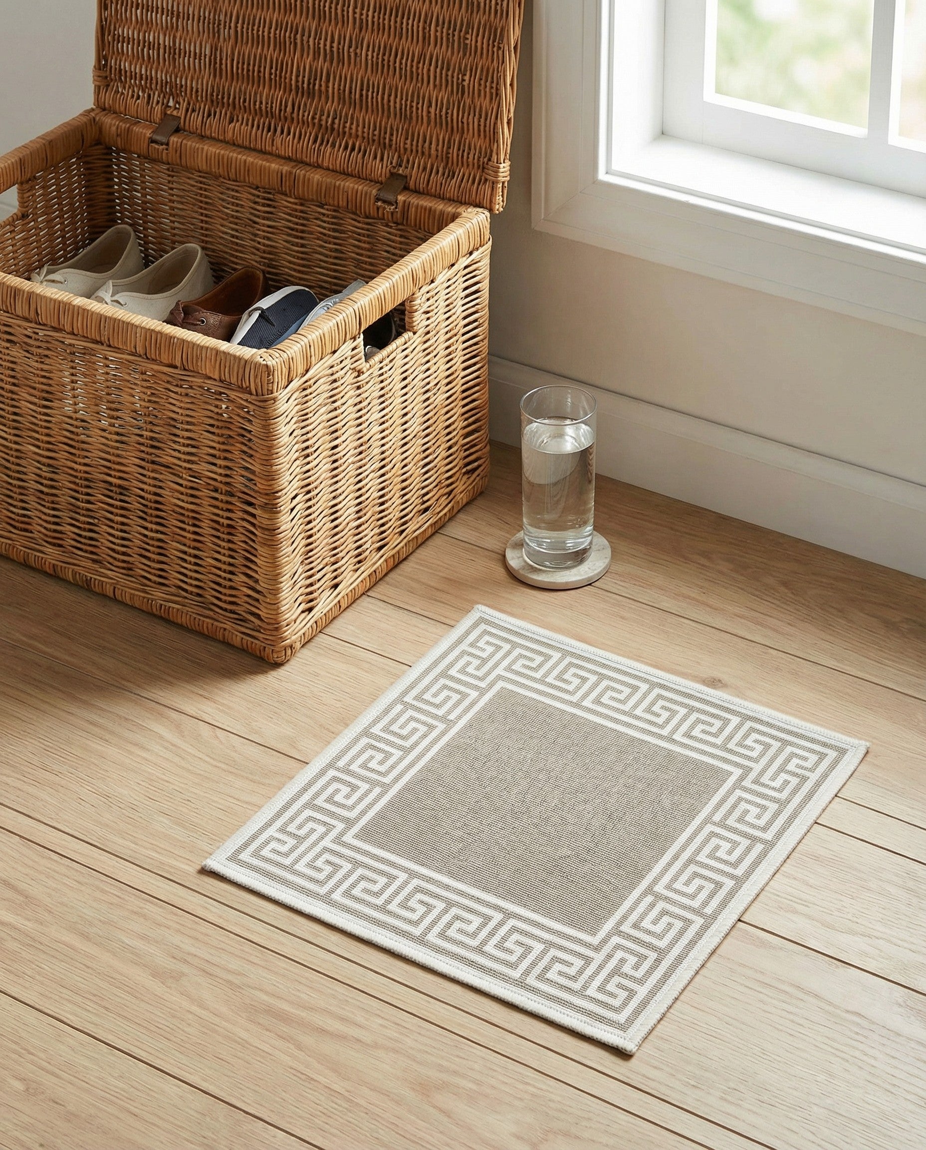 1' 3 x 1' 3 Easy-Clean Coastal Indoor / Outdoor Sample Rug