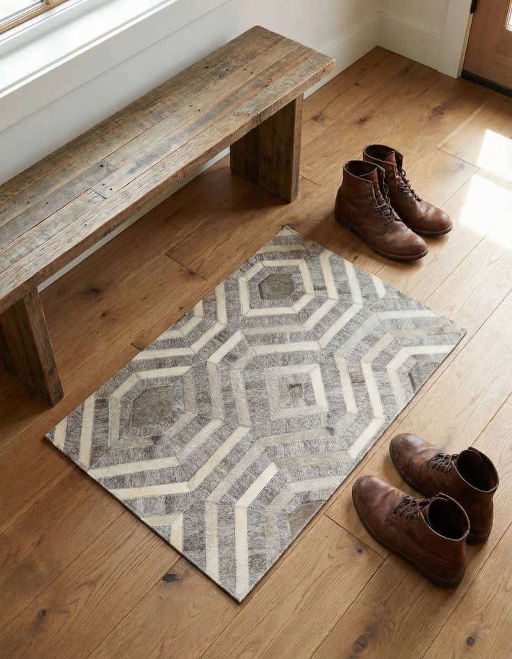 Detail image of 2' 1 x 3' 1 Cowhide Rug