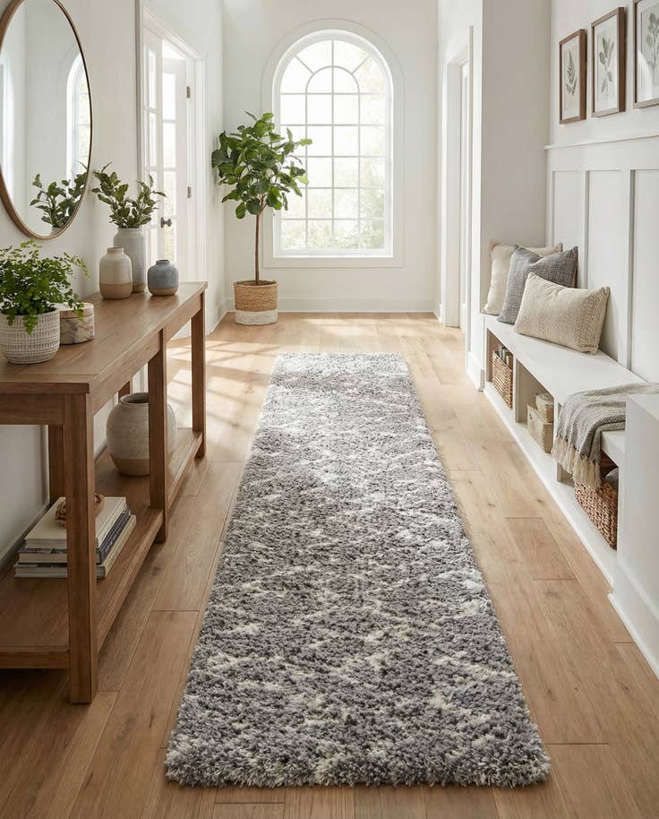 Detail image of 2' 7 x 12' Infinity Shag Runner Rug
