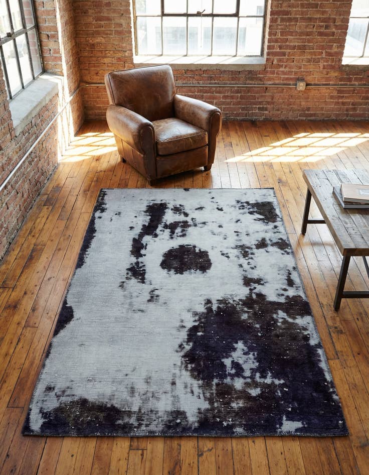 Detail image of 3' 7 x 5' Hand Knotted Ultra Vintage Persian Wool Rug