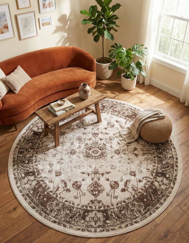 Detail image of 7' 10 x 7' 10 Himalaya Round Rug