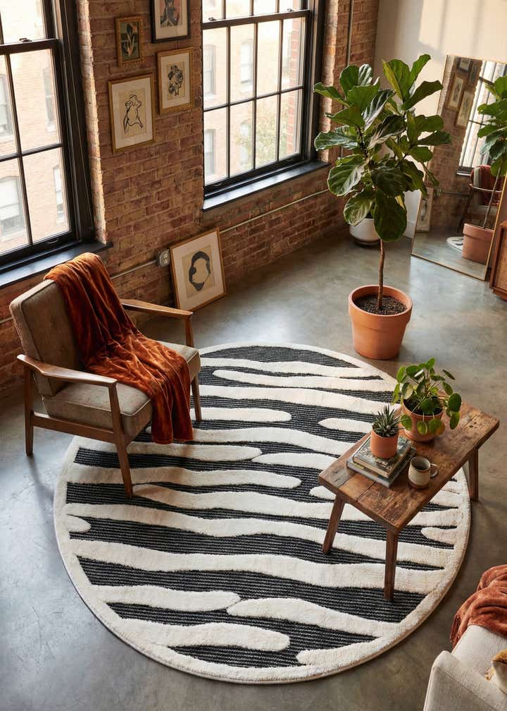 6' x 6' Prismatic Round Rug