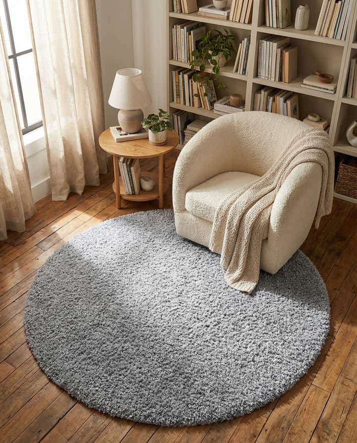 7' x 7' Zermatt Shag Round Rug