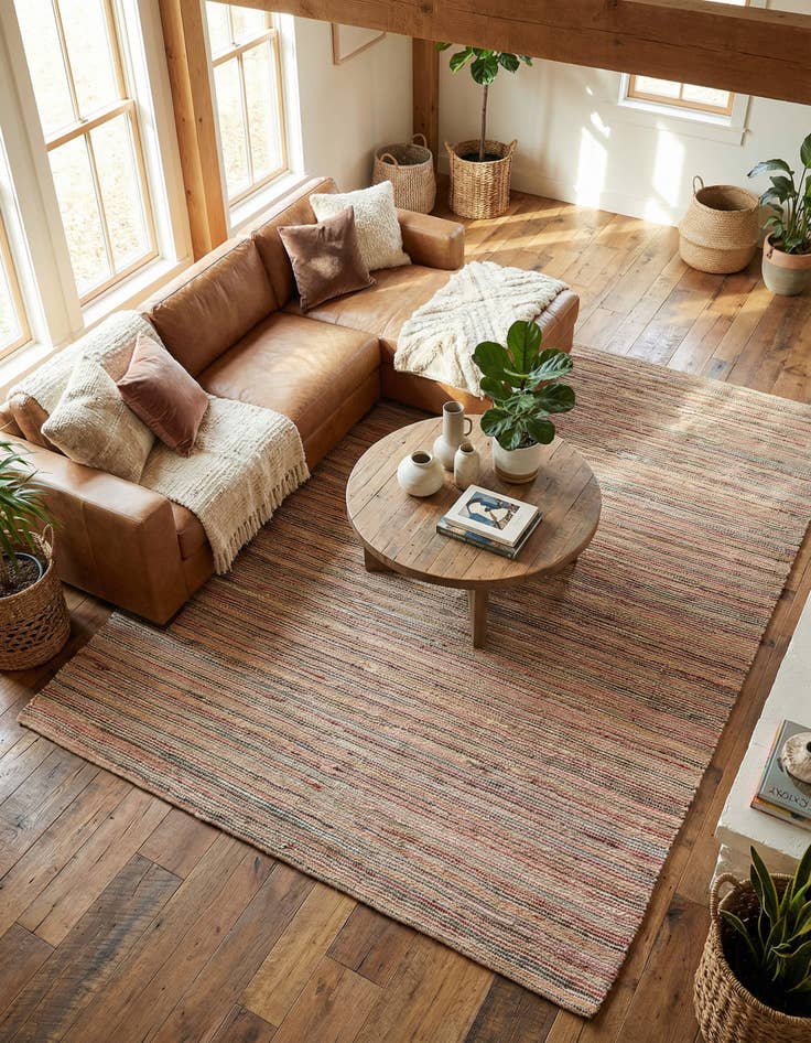 Detail image of 9' x 12'  Hand Woven Chunky Jute Rug