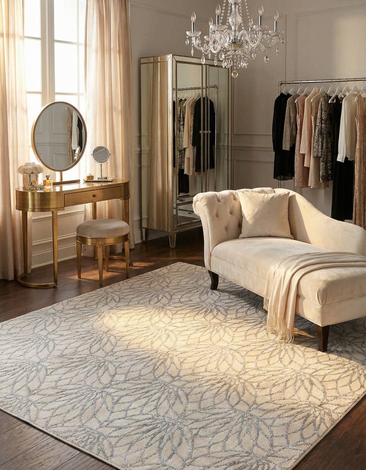 Detail image of 7' 10 x 7' 10 Marilyn Monroe&trade; Glam Dahlia Square Rug