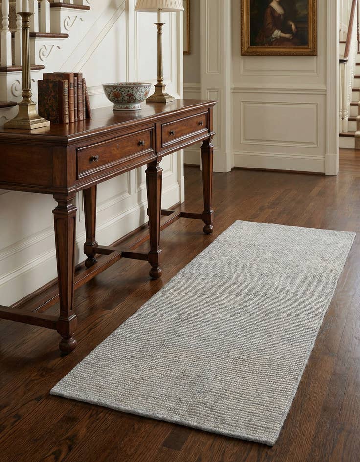 Detail image of 2' x 5' 1  Hand Woven Jill Zarin English Manor Farmhouse Wool Runner Rug
