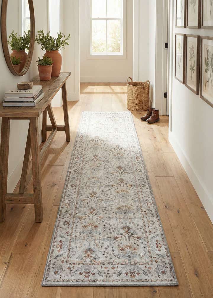 2' 7 x 10' Washable Timeless Runner Rug