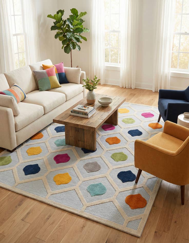 Detail image of 7' x 10'  Washable Aruba Indoor / Outdoor Rug