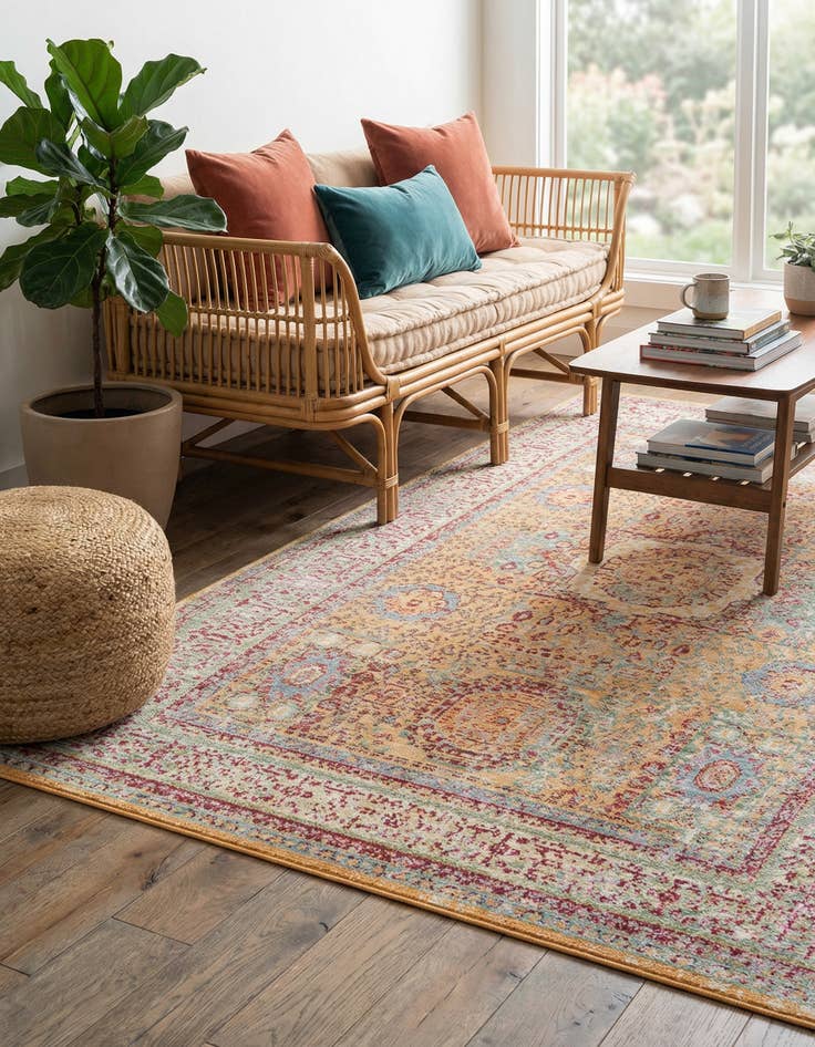 Detail image of 4' x 6' Aqua Rug