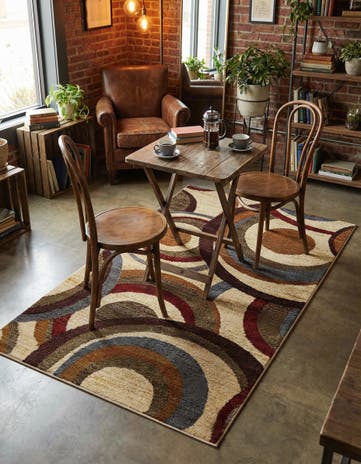3' x 5' 3 Cafe Rug