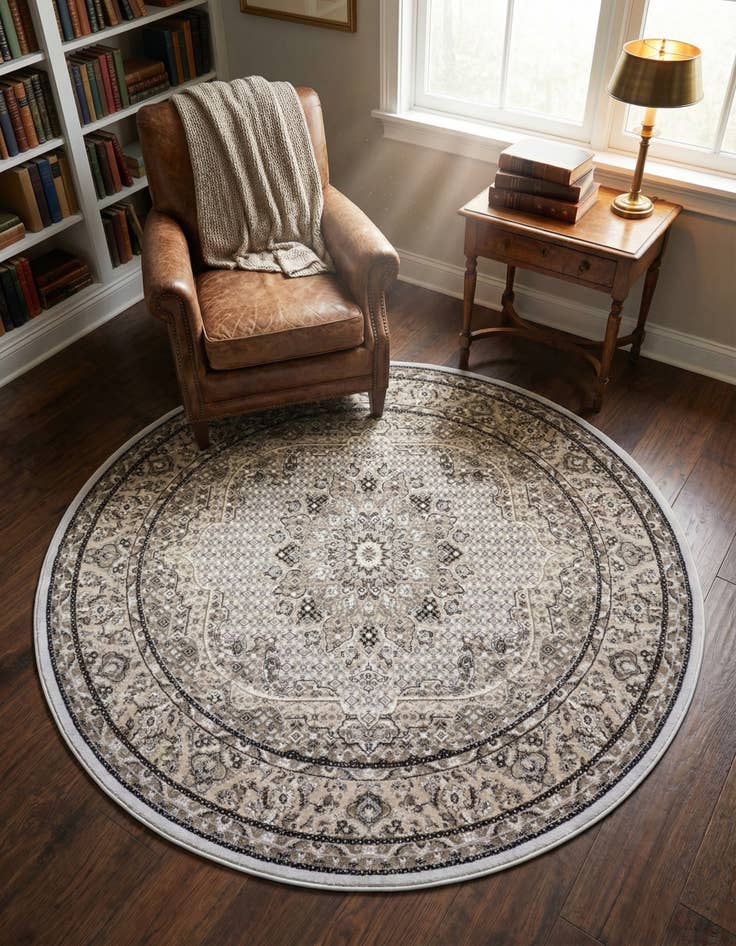 Detail image of 6' x 6' Shahmir Round Rug