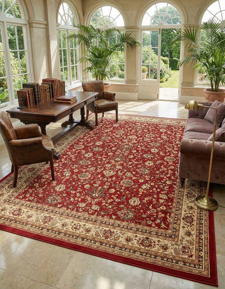 Detail image of 10' x 14' Kashan Design Rug