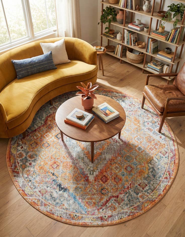 Detail image of 6' x 6' Williamsburg Round Rug