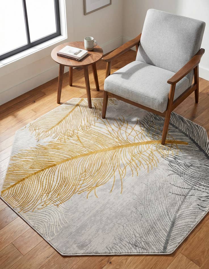 Detail image of 5' 3 x 5' 3 Finsbury Octagon Rug