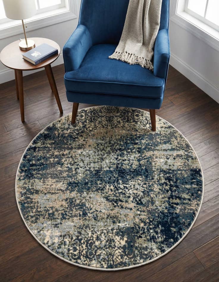 Detail image of 3' 3 x 3' 3 Ethereal Round Rug