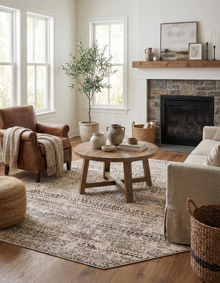 Detail image of 7' 10 x 7' 10 Hermitage Octagon Rug