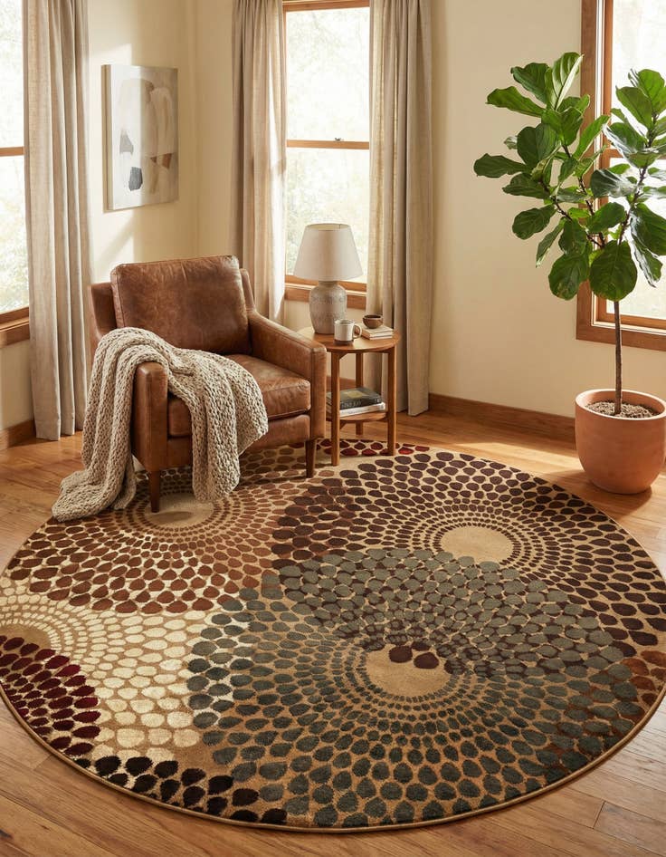 Detail image of 7' 10 x 7' 10 Cafe Round Rug