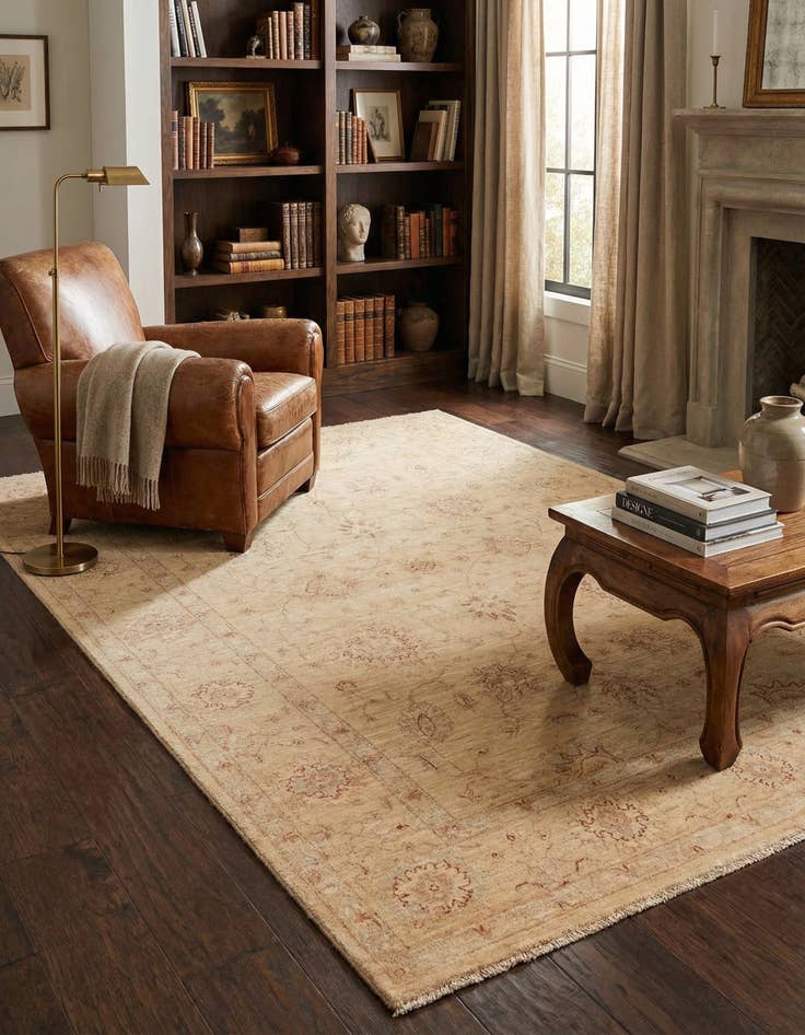 Detail image of 5' 7 x 8' 2 Hand Knotted Peshawar Ziegler Rug