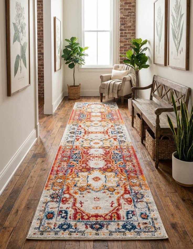 Detail image of 3' x 16' Madeline Vintage Runner Rug