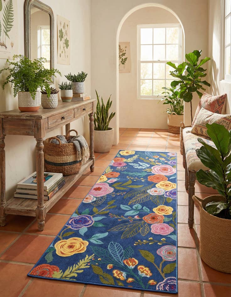 Detail image of 2' x 6' Blossom Runner Rug