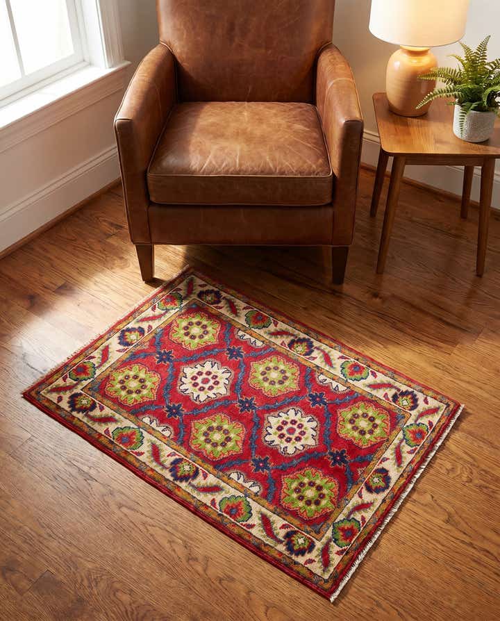 2' x 3' 2 Hand Knotted Kazak Rug