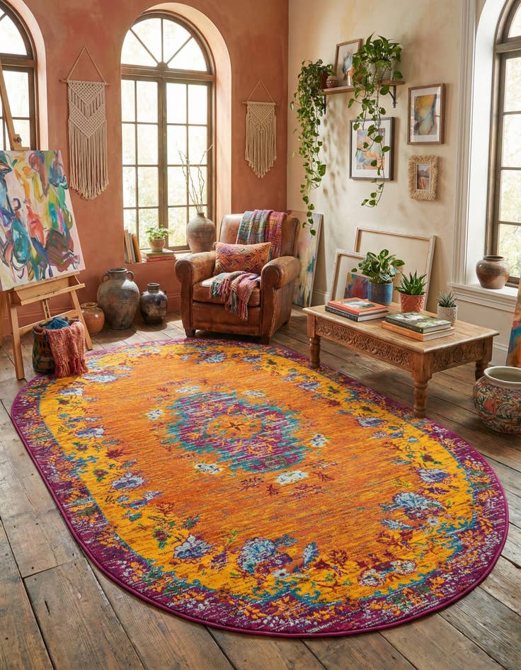 Detail image of 5' 3 x 8' Calypso Oval Rug