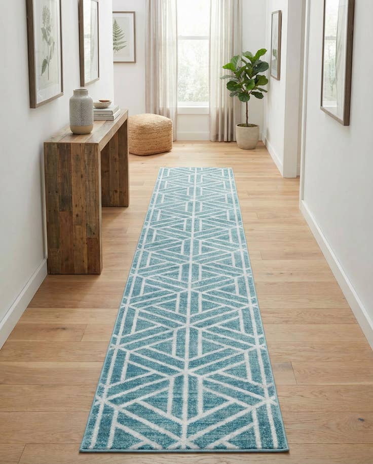 Vue détaillée : 80cm x 500cm Lattice Trellis Tapis Tapis de couloir