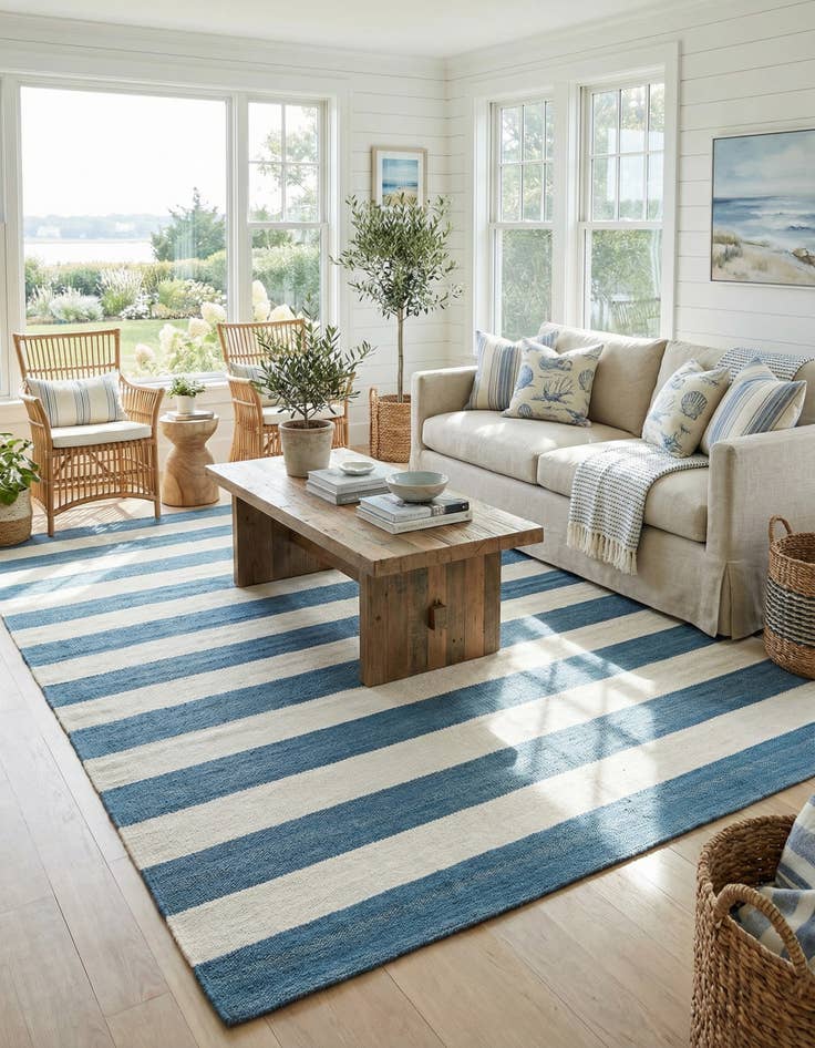 Detail image of 9' x 12' Hand Woven Jill Zarin Hamptons Rug