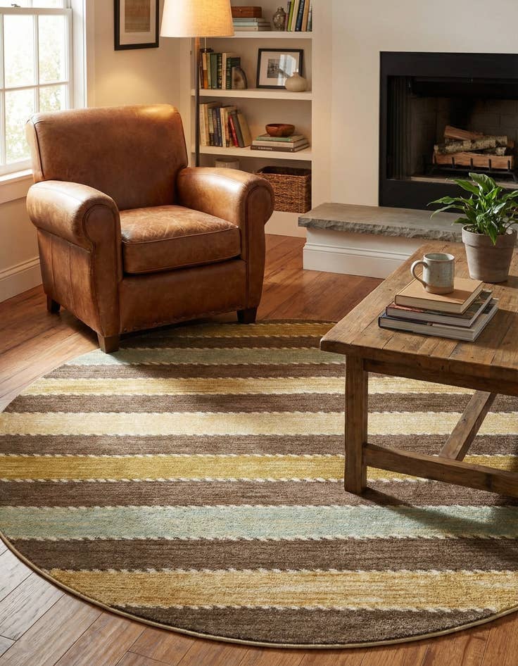 Detail image of 6' x 6' Kashkuli Gabbeh Round Rug