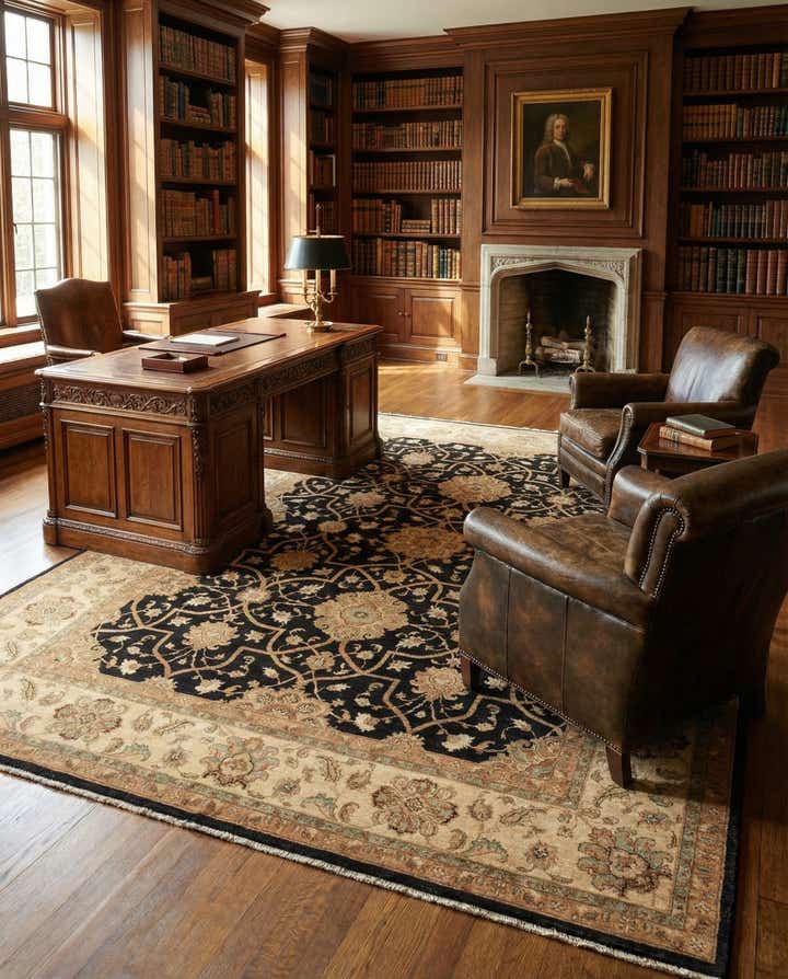 10' 3 x 13' 8 Hand Knotted Peshawar Ziegler Rug