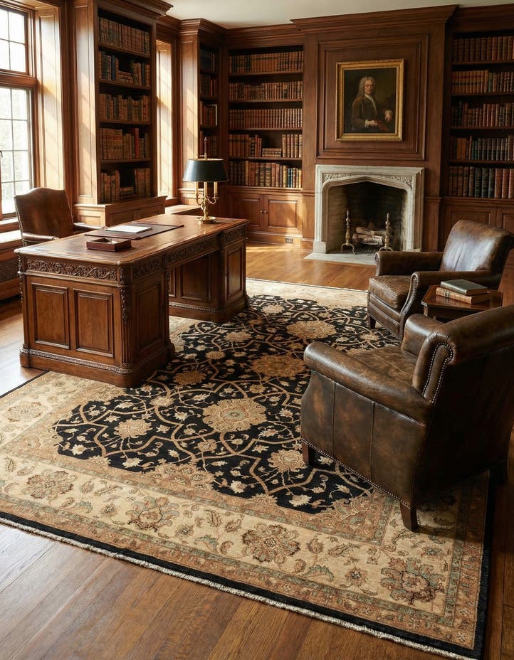 10' 3 x 13' 8 Hand Knotted Peshawar Ziegler Rug