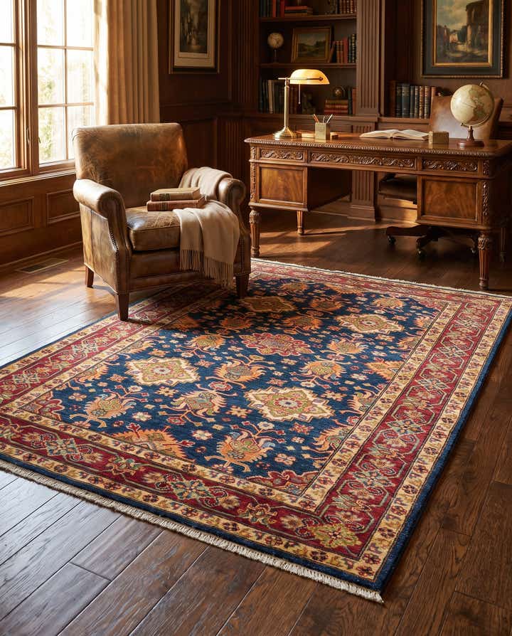 155cm x 205cm Hand Knotted Kazak Rug