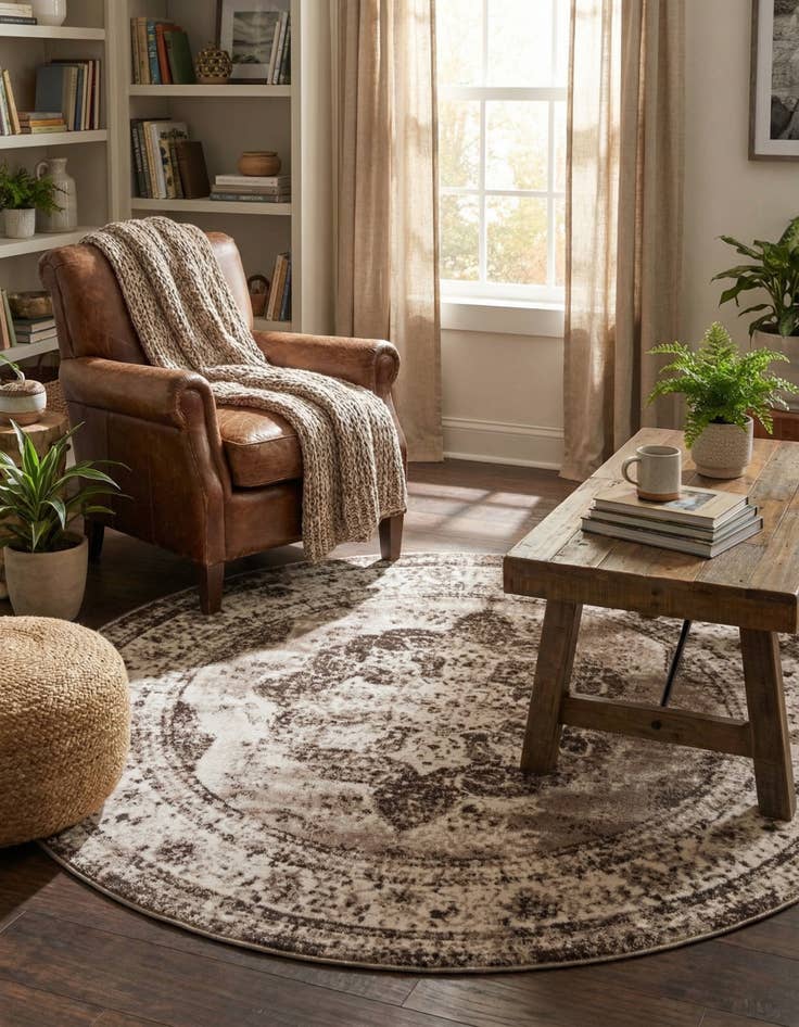 Detail image of 6' 1 x 6' 1 Monte Carlo Round Rug