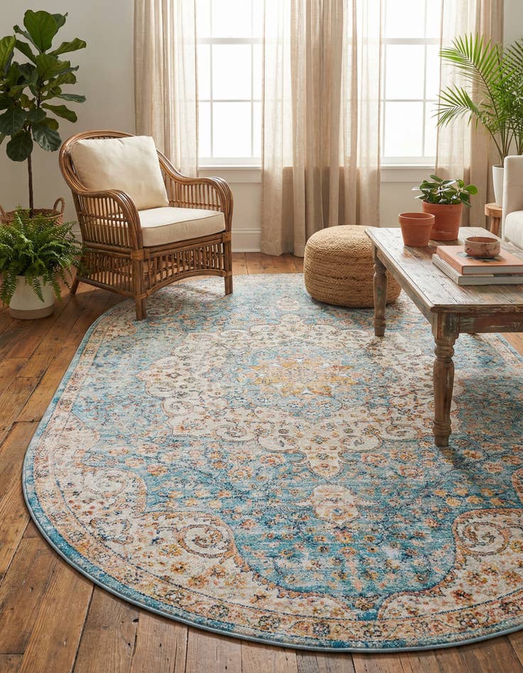 Detail image of 5' 3 x 8' Newport Oval Rug