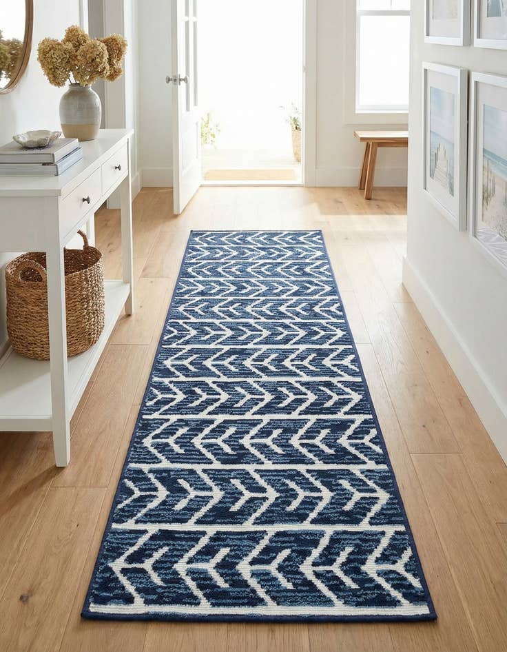 Detail image of 2' x 6' Washable Sabrina Soto Aston Indoor / Outdoor Runner Rug