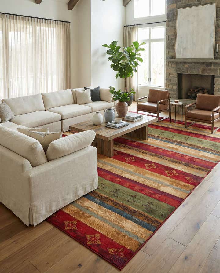 12' x 16' Easy-Clean Modern Indoor / Outdoor Rug