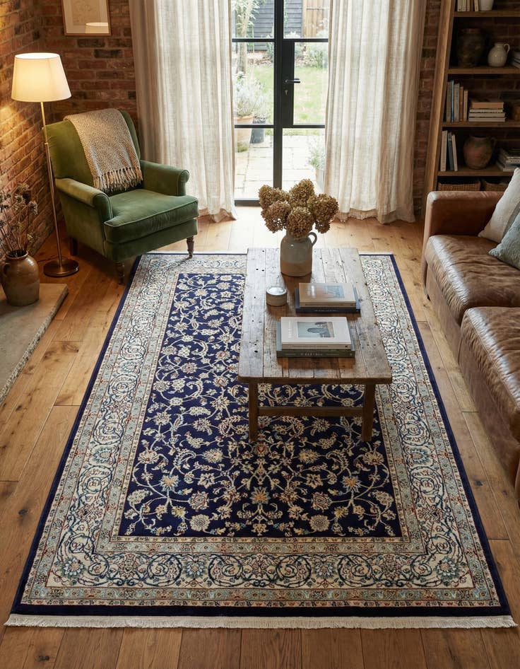 Detail image of 5' 3 x 8' Nain Design Rug