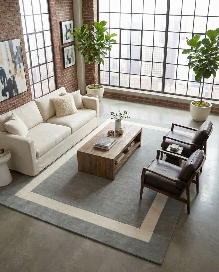 9' x 12' Jill Zarin Border Wool Rug