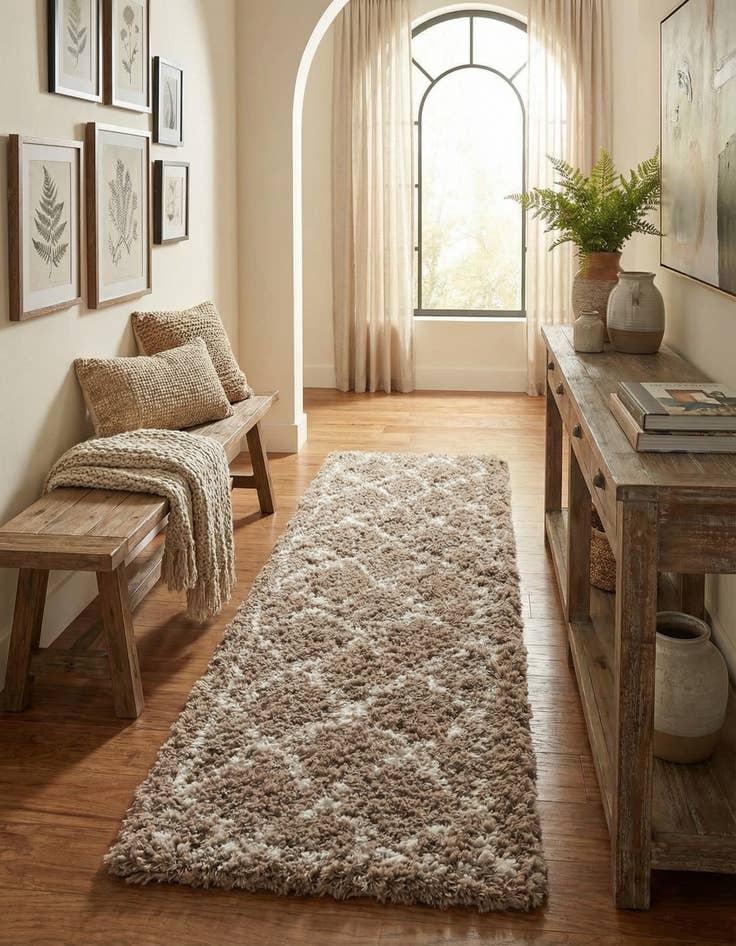 Detail image of 2' x 8' Infinity Shag Runner Rug