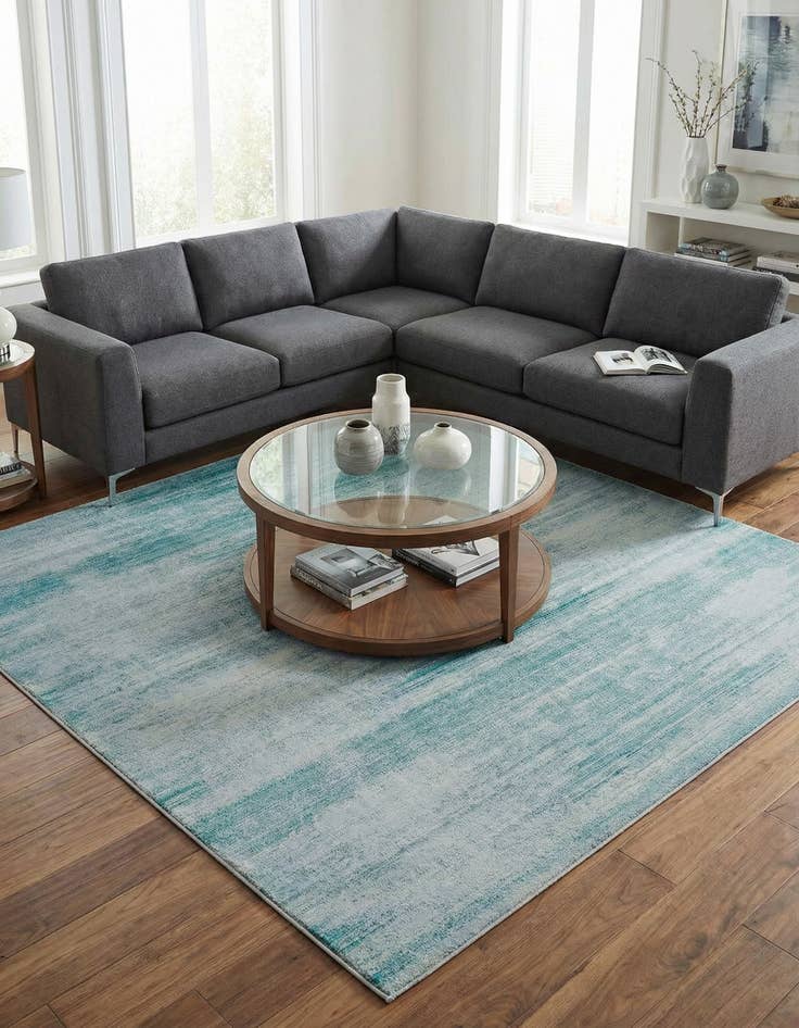 Detail image of Jill Zarin 7' 10 x 7' 10 Uptown Madison Avenue Square Rug