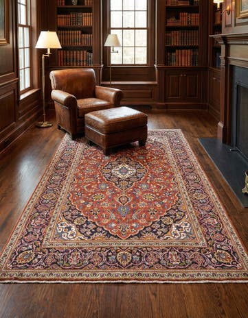 4' 7 x 7' 2 Kashan Rug