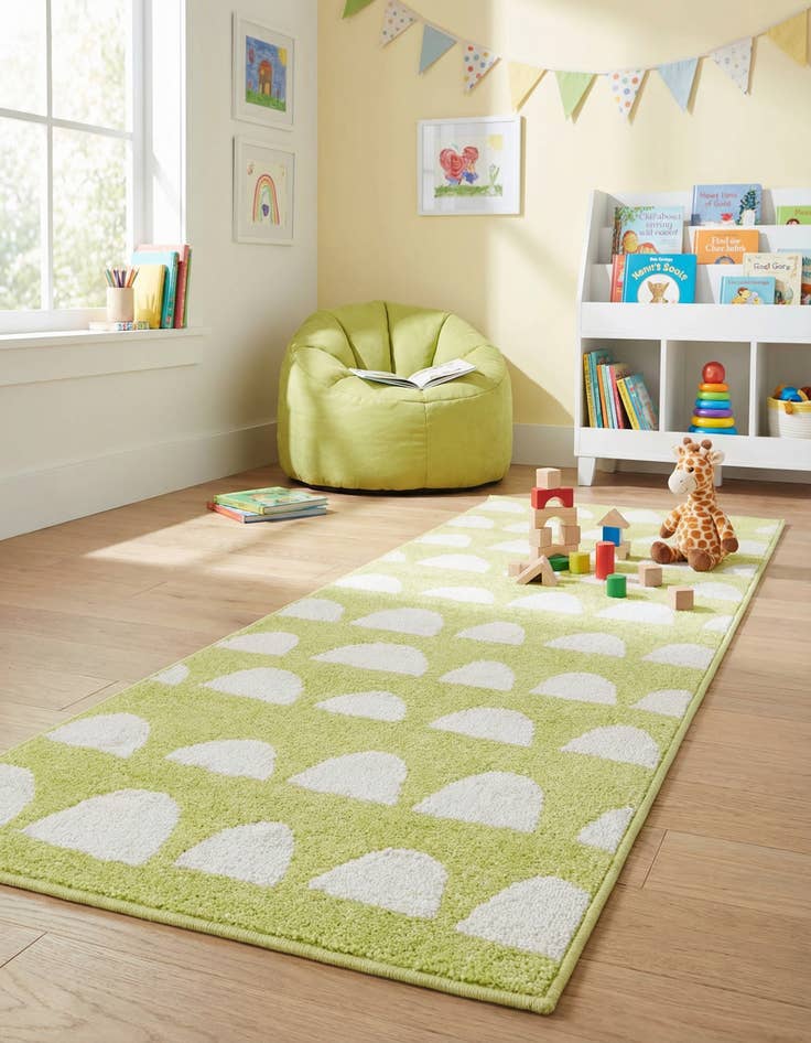 Detail image of 2' x 6' Whimsy Kids Runner Rug