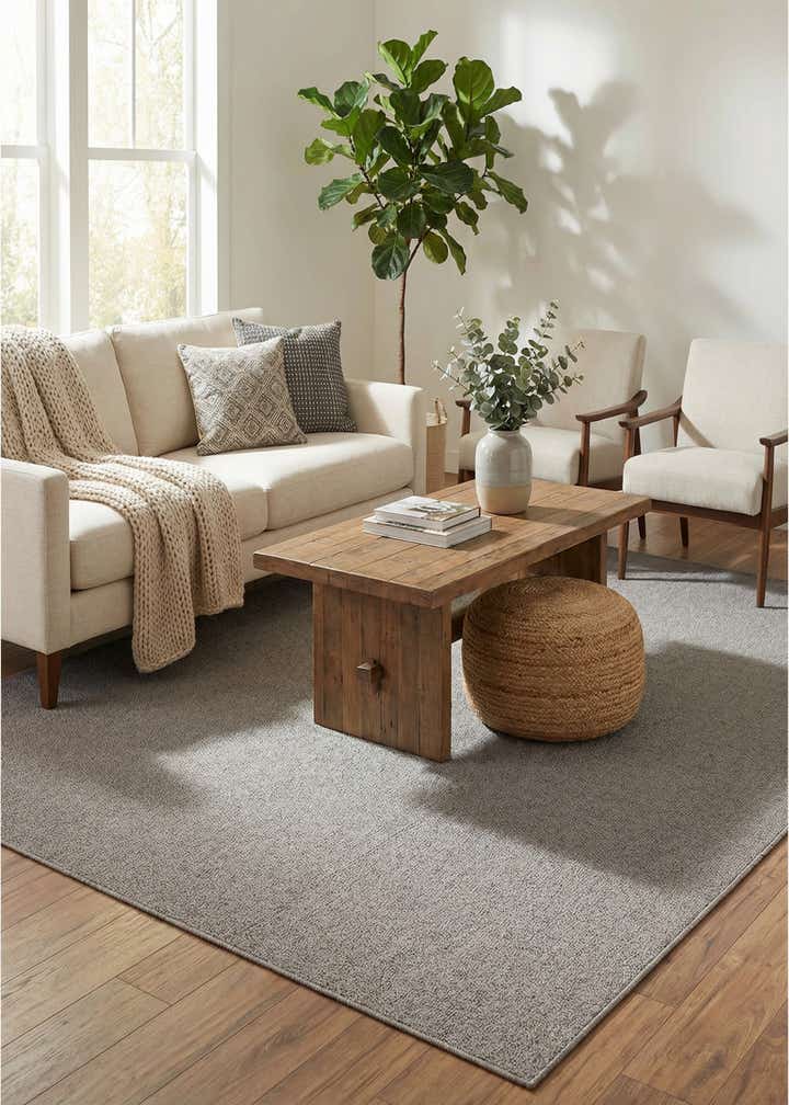 7' 10 x 10' Easy-Clean Solid Indoor / Outdoor Rug