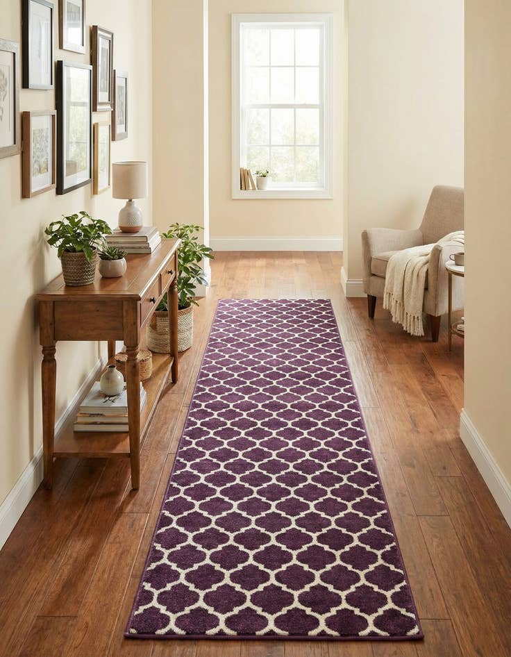 Detail image of 2' 7 x 13' Trellis Runner Rug