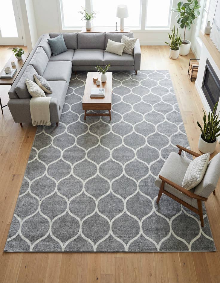 Detail image of 10' x 14' Trellis Frieze Rug