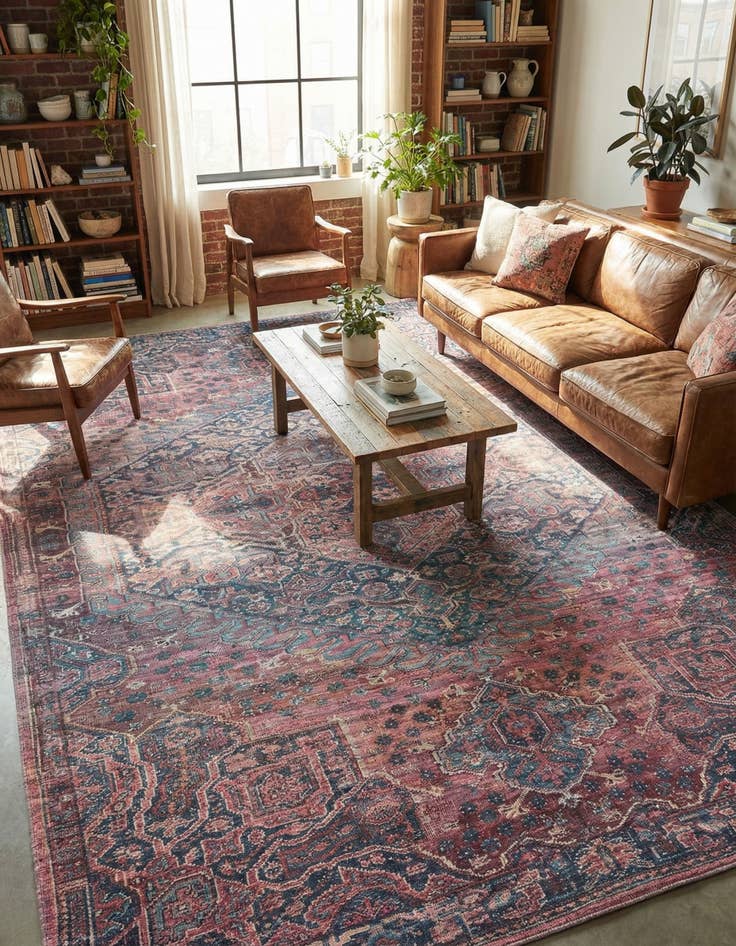 Detail image of 9' 2 x 12' Washable Maahru Rug