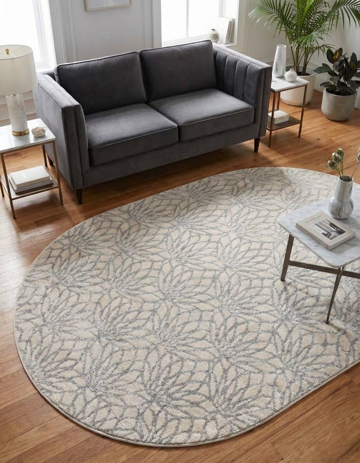 Detail image of 4' x 6' Marilyn Monroe&trade; Glam Dahlia Oval Rug