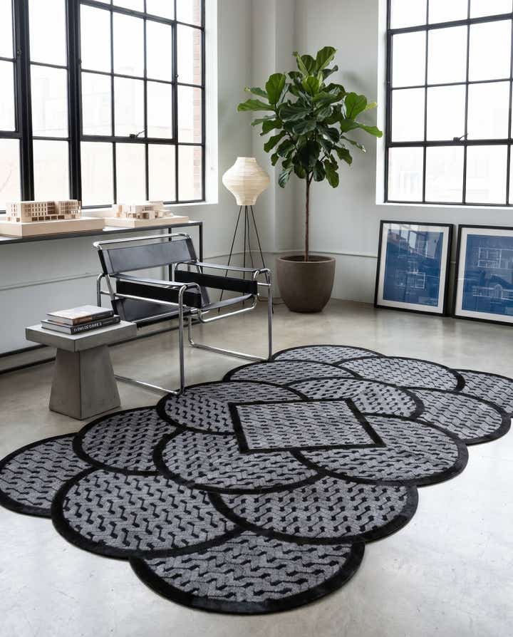 5' 1 x 8' 1 Cowhide - Patchwork Rug