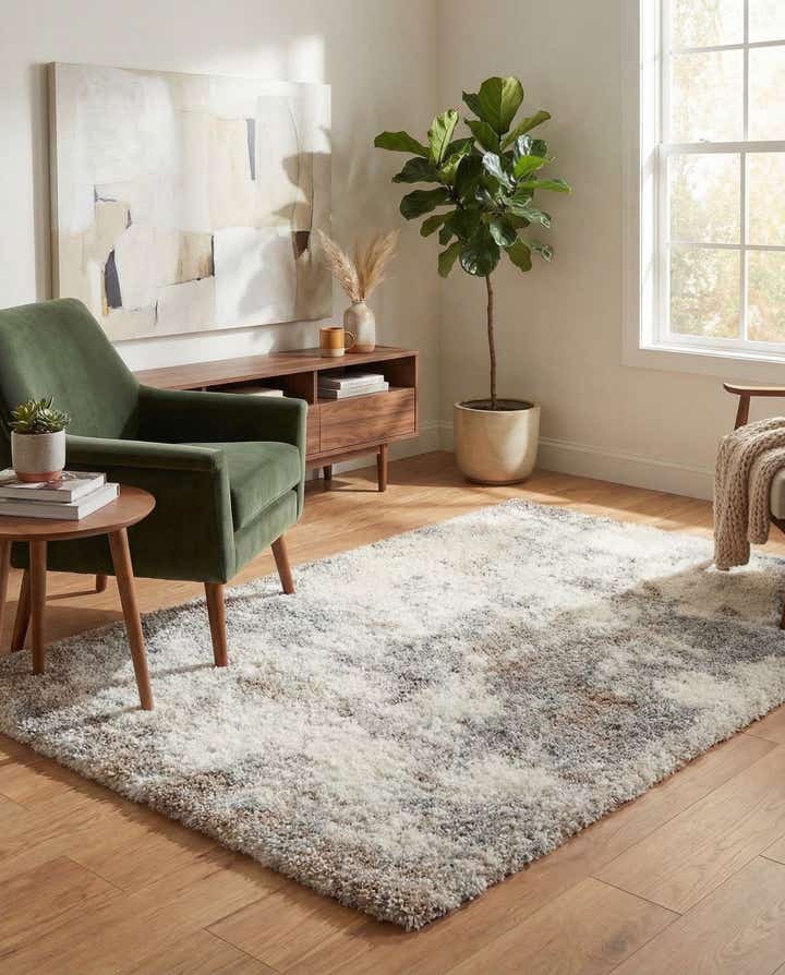 5' 3 x 8' Soft Touch Shag Rug
